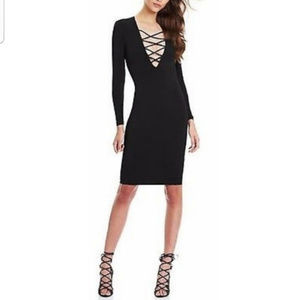 LONG SLEEVES BLACK BODYCON DRESS SIZE S